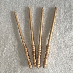 Wooden Crochet Hooks.